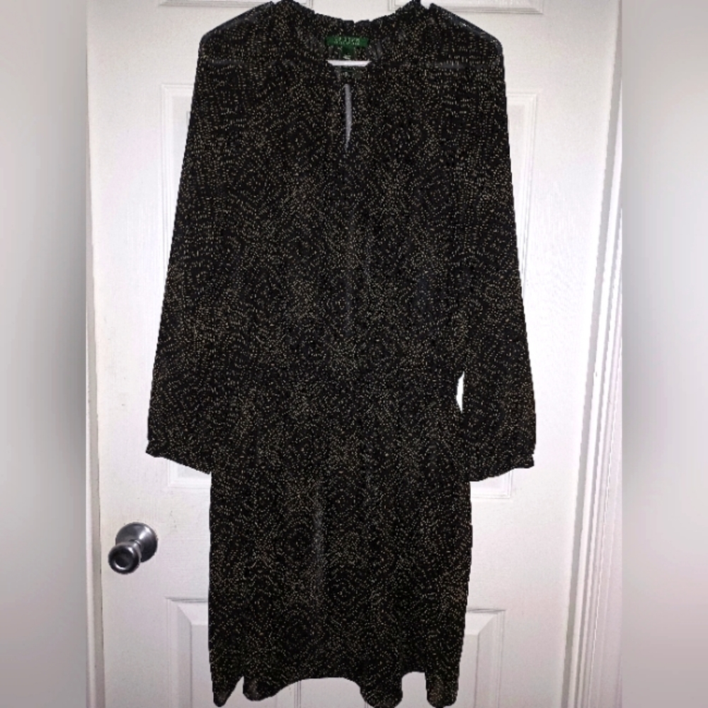 Great Used Condition Size 12 Ralph Lauren See through Dress!